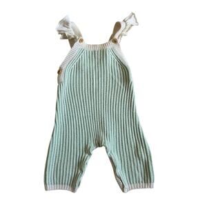 Wilson & Frenchy | Knitted Ruffle Overall | 0-3 months